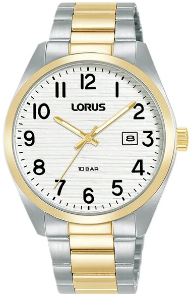 Lorus Herreklokke RH912RX9 Classic Hvit/Gulltonet stål Ø39 mm