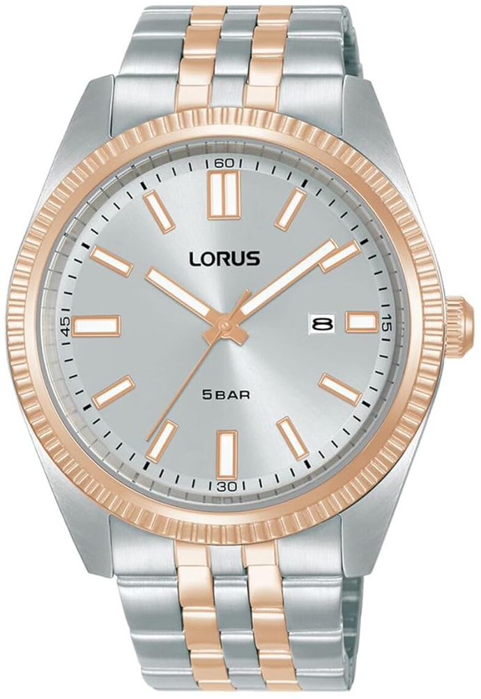 Lorus Herreklokke RH974QX9 Classic Grå/Rose-gulltonet stål Ø42 mm