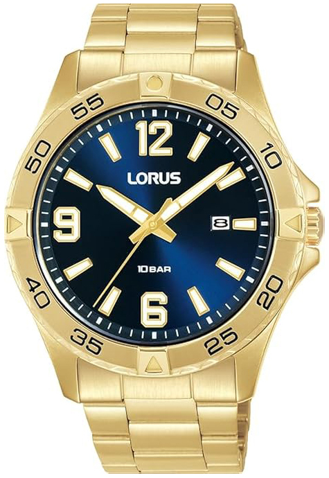Lorus Herreklokke RH990QX9 Sports Blå/Gulltonet stål Ø42 mm