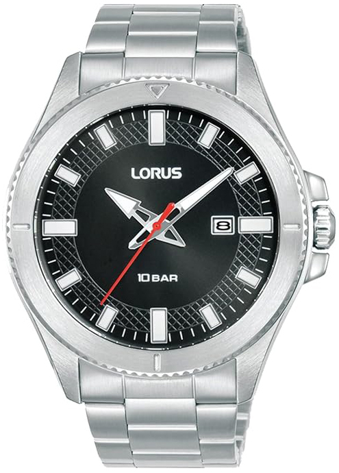 Lorus Herreklokke RH995PX9 Classic Sort/Stål Ø44 mm