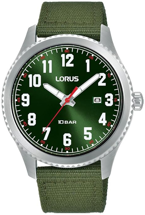 Lorus Herreklokke RH997RX9 Classic Grønn/Lær Ø41 mm