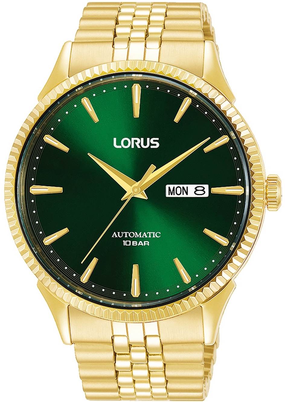 Lorus Herreklokke RL468AX9 Classic Grønn/Gulltonet stål Ø43 mm
