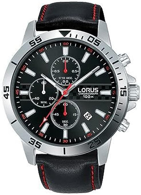 Lorus Herreklokke RM313FX9 Sports Grå/Lær Ø44 mm