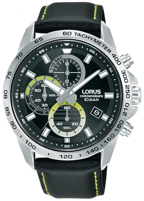 Lorus Herreklokke RM359JX9 Sports Sort/Lær Ø43 mm