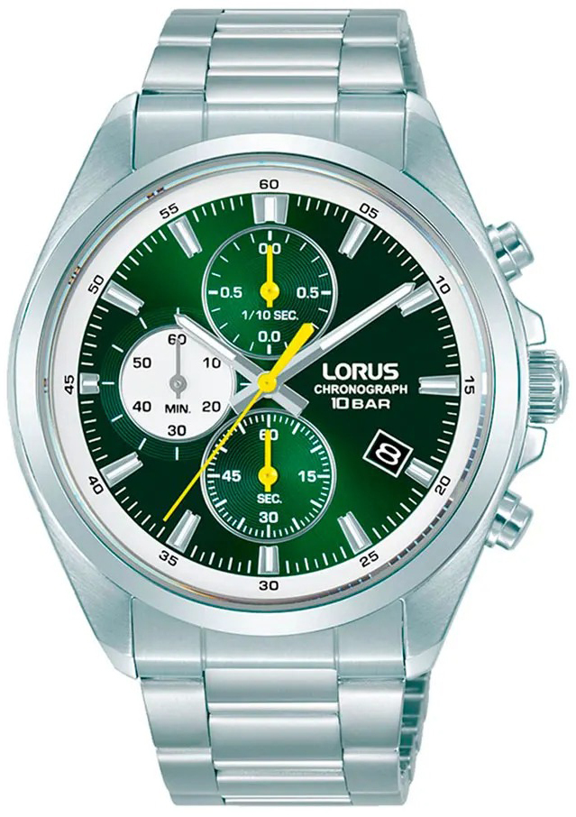 Lorus Herreklokke RM385JX9 Sports Grønn/Stål Ø43 mm
