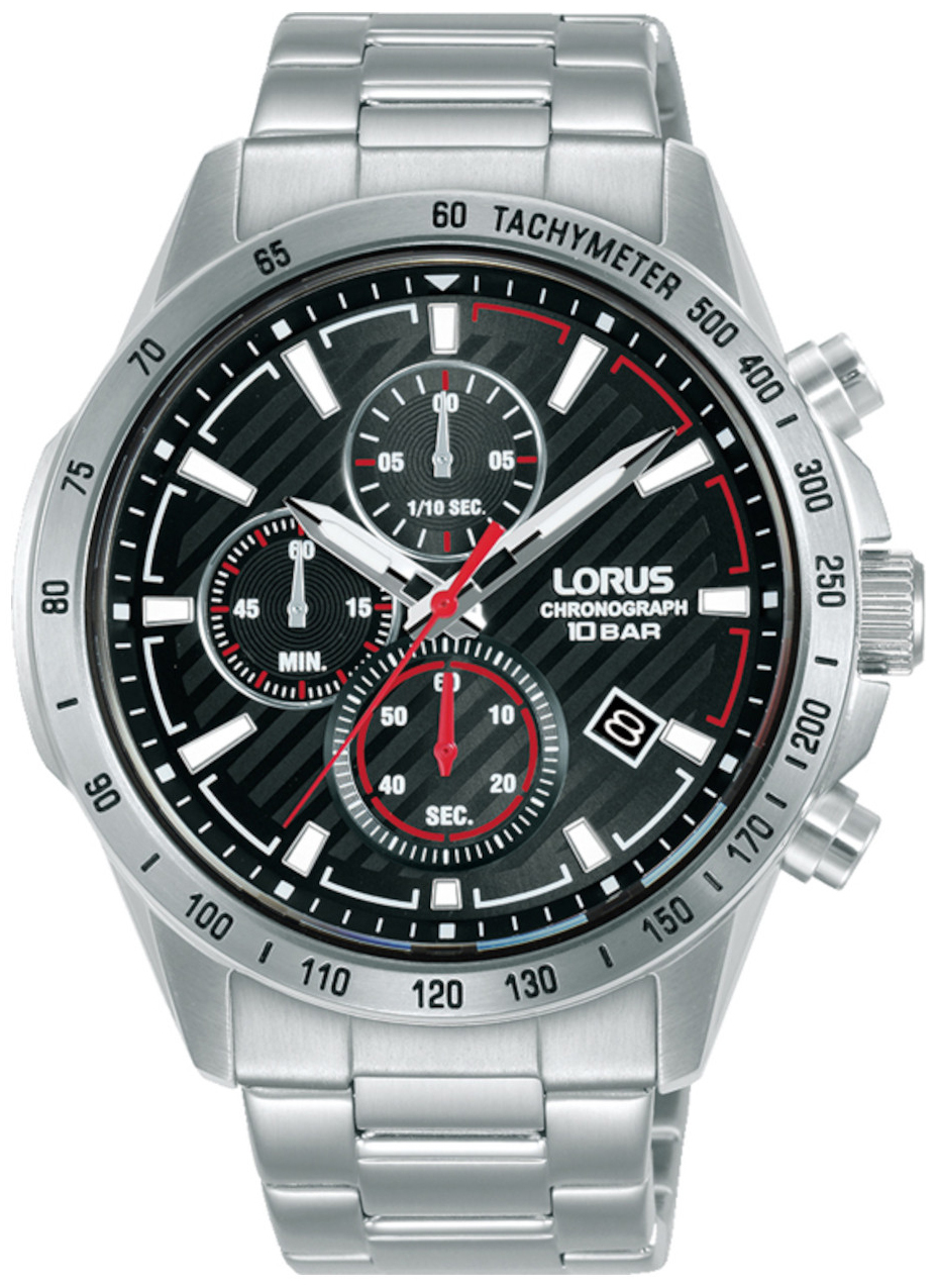 Lorus Herreklokke RM391HX9 Sport Sort/Stål Ø43 mm