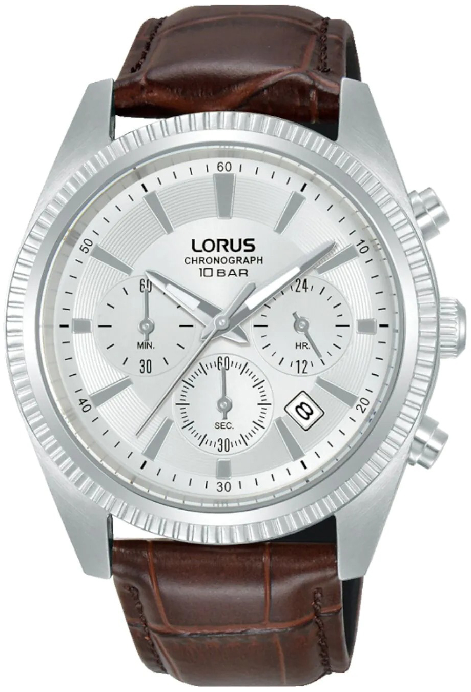 Lorus Herreklokke RT305LX9 Classic Sølvfarget/Lær Ø42 mm