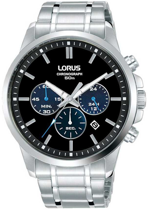 Lorus Herreklokke RT317JX9 Sports Sort/Stål Ø43 mm