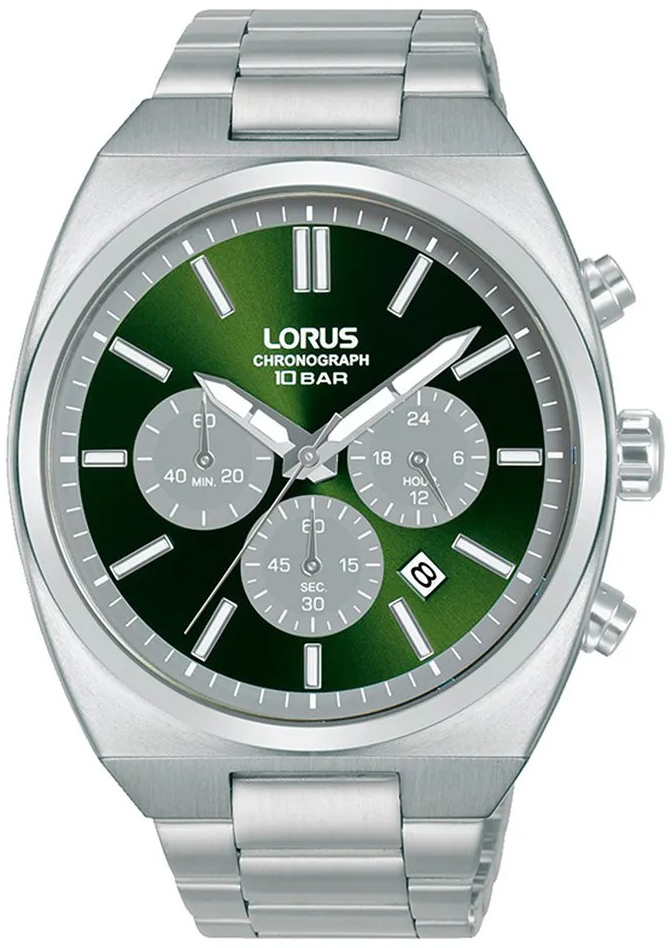 Lorus Herreklokke RT365KX9 Sports Grønn/Stål Ø43 mm