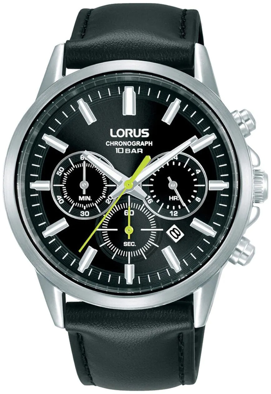 Lorus Herreklokke RT379KX9 Sports Sort/Lær Ø42 mm