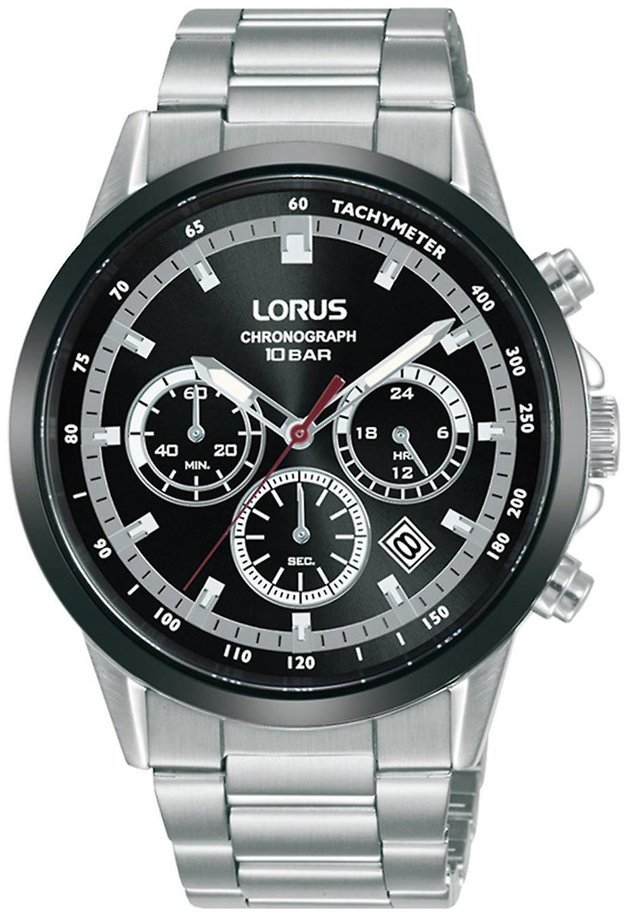 Lorus Herreklokke RT397JX9 Sport Sort/Stål Ø42 mm