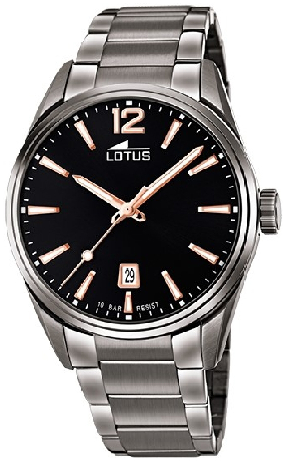 Lotus Herreklokke 18684/2 Chrono Sort/Stål Ø42 mm
