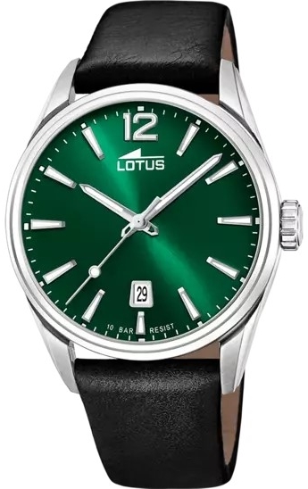 Lotus Herreklokke 18693/4 Classic Grønn/Lær Ø42 mm