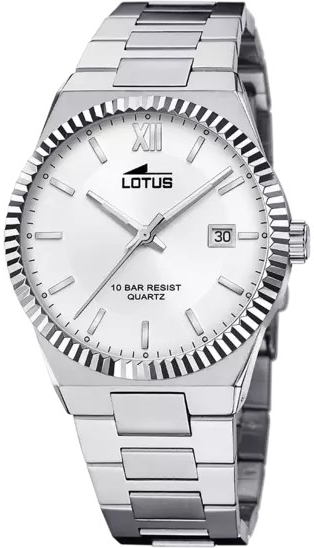 Lotus Herreklokke 18835/1 Classic Sølvfarget/Stål Ø40 mm