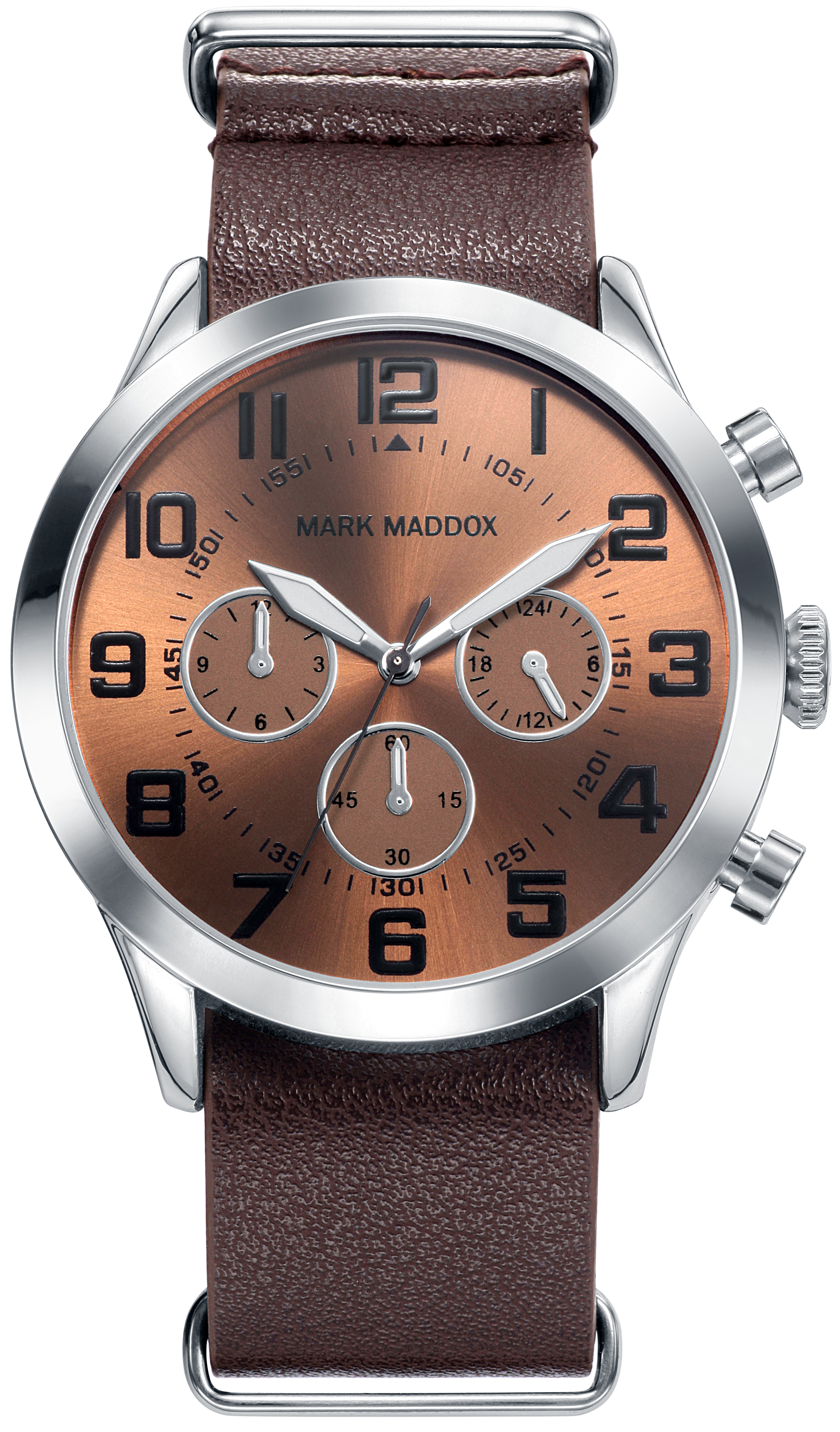 Mark Maddox Herreklokke HC0015-44 Classic Lær Ø43 mm