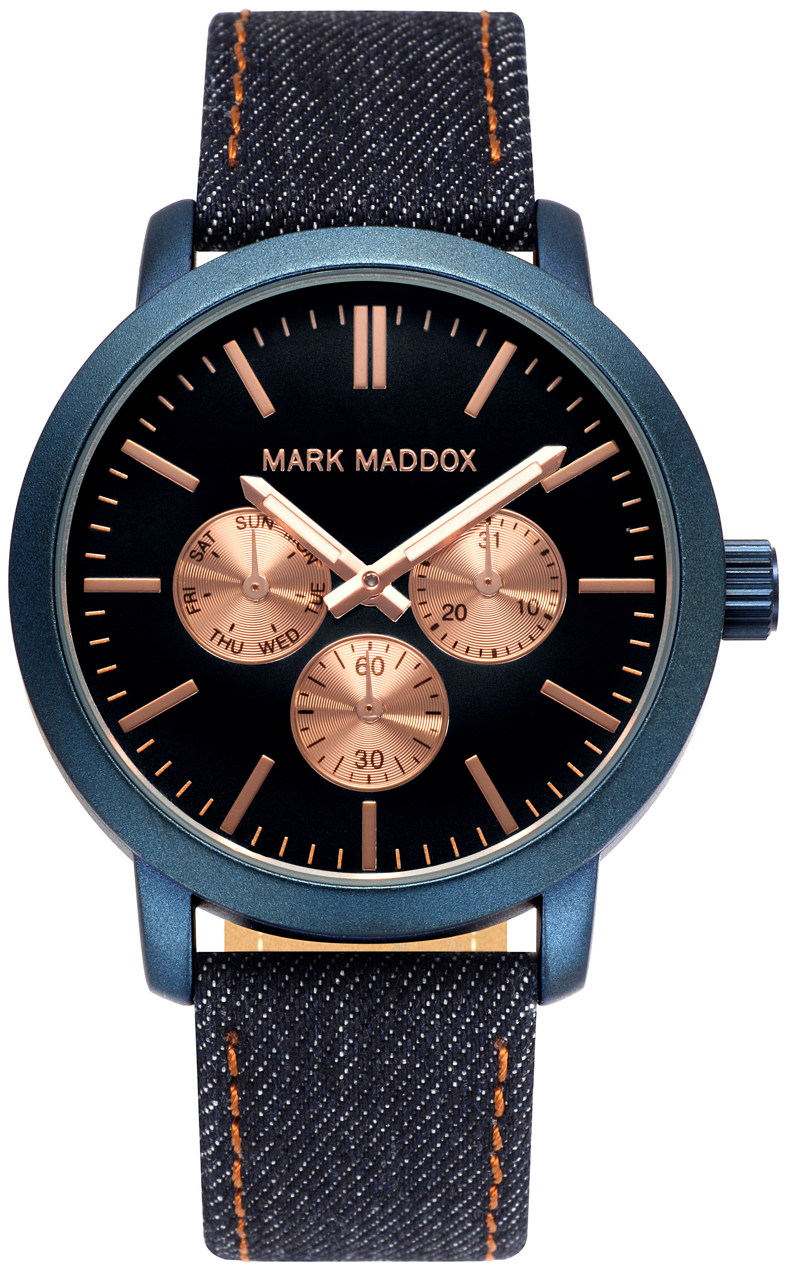 Mark Maddox Herreklokke HC3025-37 Classic Lær Ø42 mm