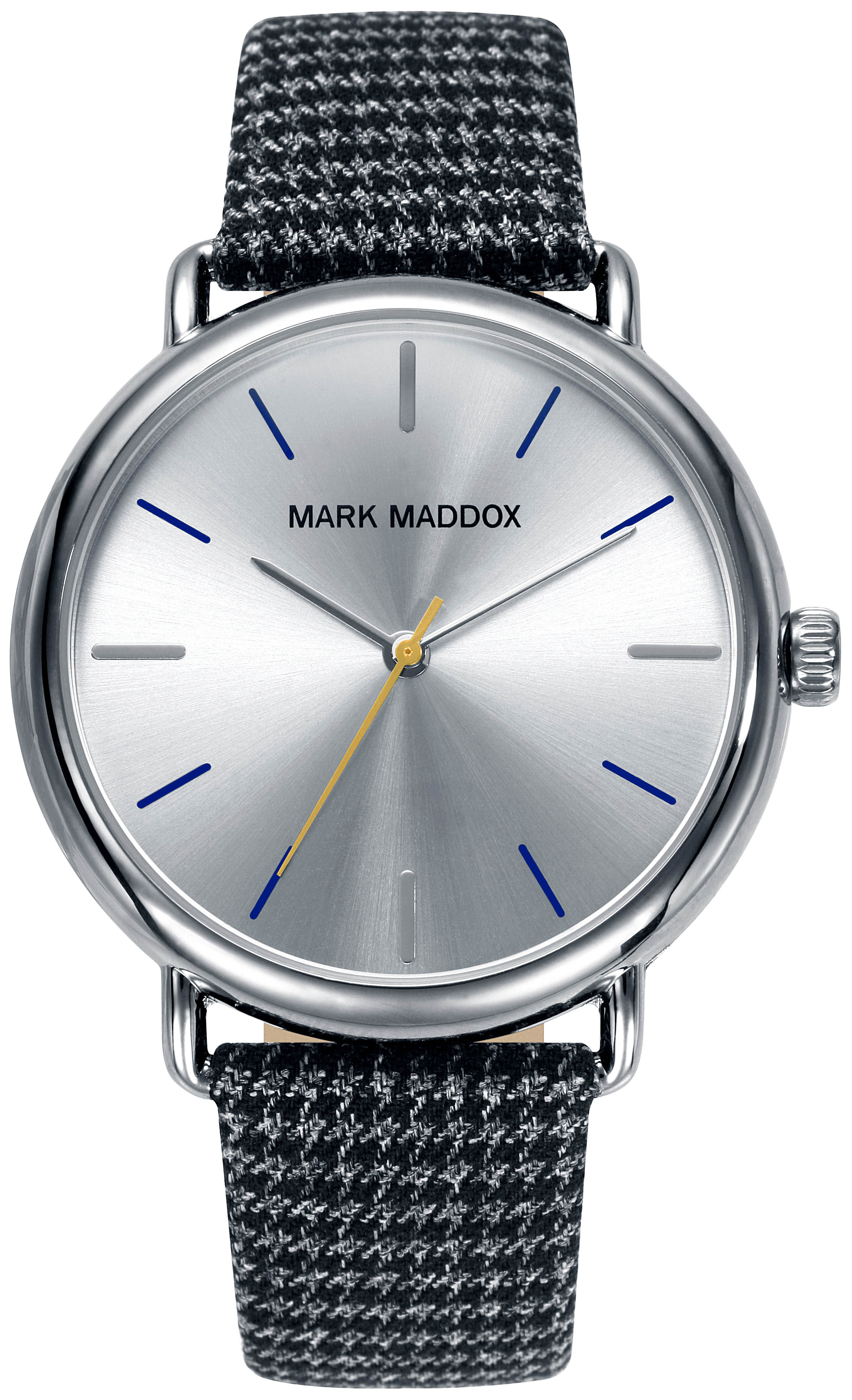 Mark Maddox Herreklokke HC3029-87 Classic Sølvfarget/Tekstil Ø42 mm