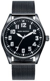 Mark Maddox Herreklokke HM6010-55 Classic Sort/Stål Ø42 mm