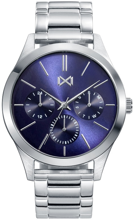 Mark Maddox Herreklokke HM7121-37 Classic Blå/Stål Ø42 mm