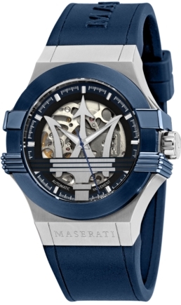 Maserati Herreklokke R8821108035 Potenza Blå/Gummi Ø42 mm