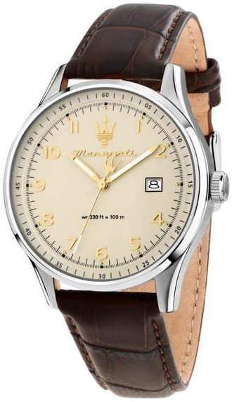 Maserati Herreklokke R8851124004 Sorpasso Beige/Lær Ø42 mm