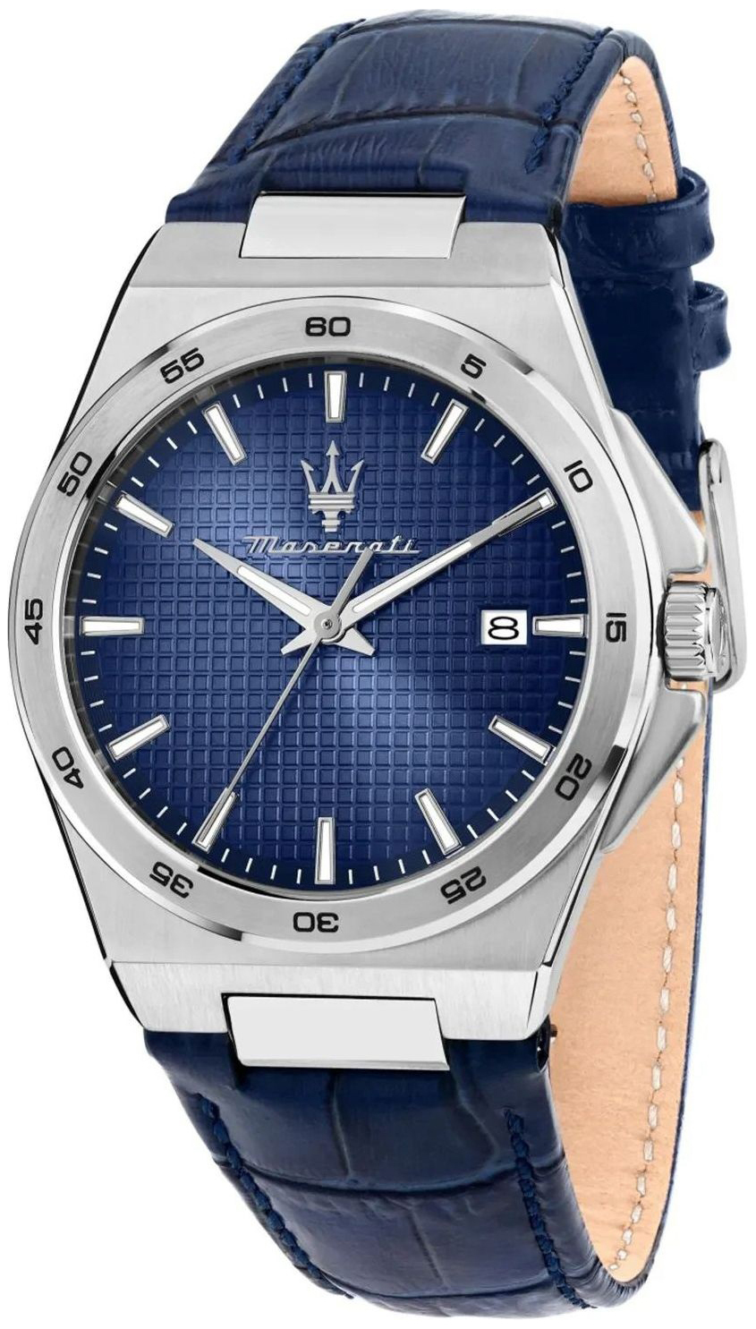 Maserati Herreklokke R8851153002 Velocita Slim Blå/Lær Ø40 mm