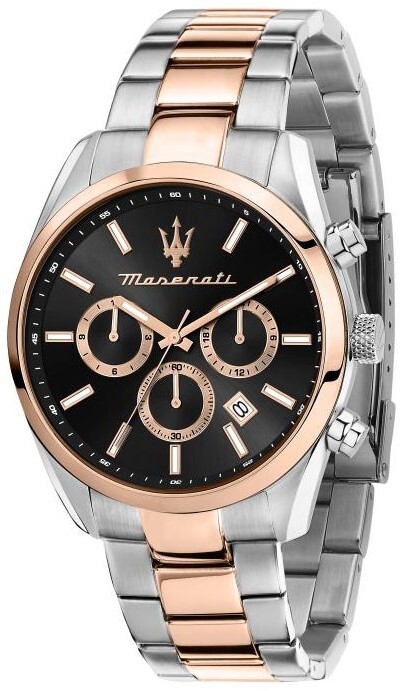 Maserati Herreklokke R8853151002 Attrazione Sort/Stål Ø43 mm