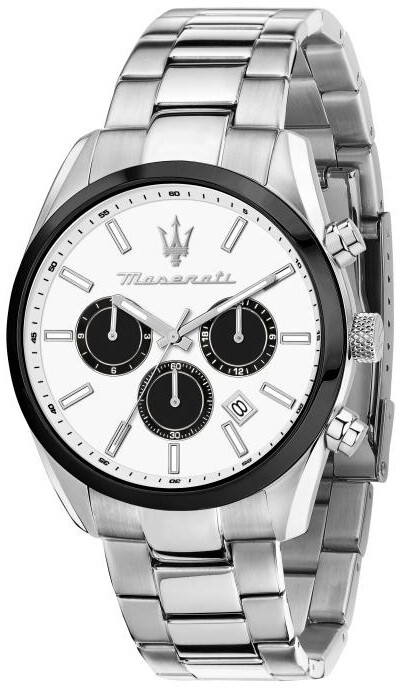 Maserati Herreklokke R8853151004 Attrazione Hvit/Stål Ø43 mm