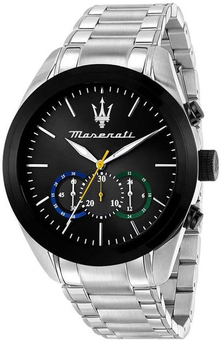 Maserati Herreklokke R8873612061 Traguardo Sort/Stål Ø45 mm