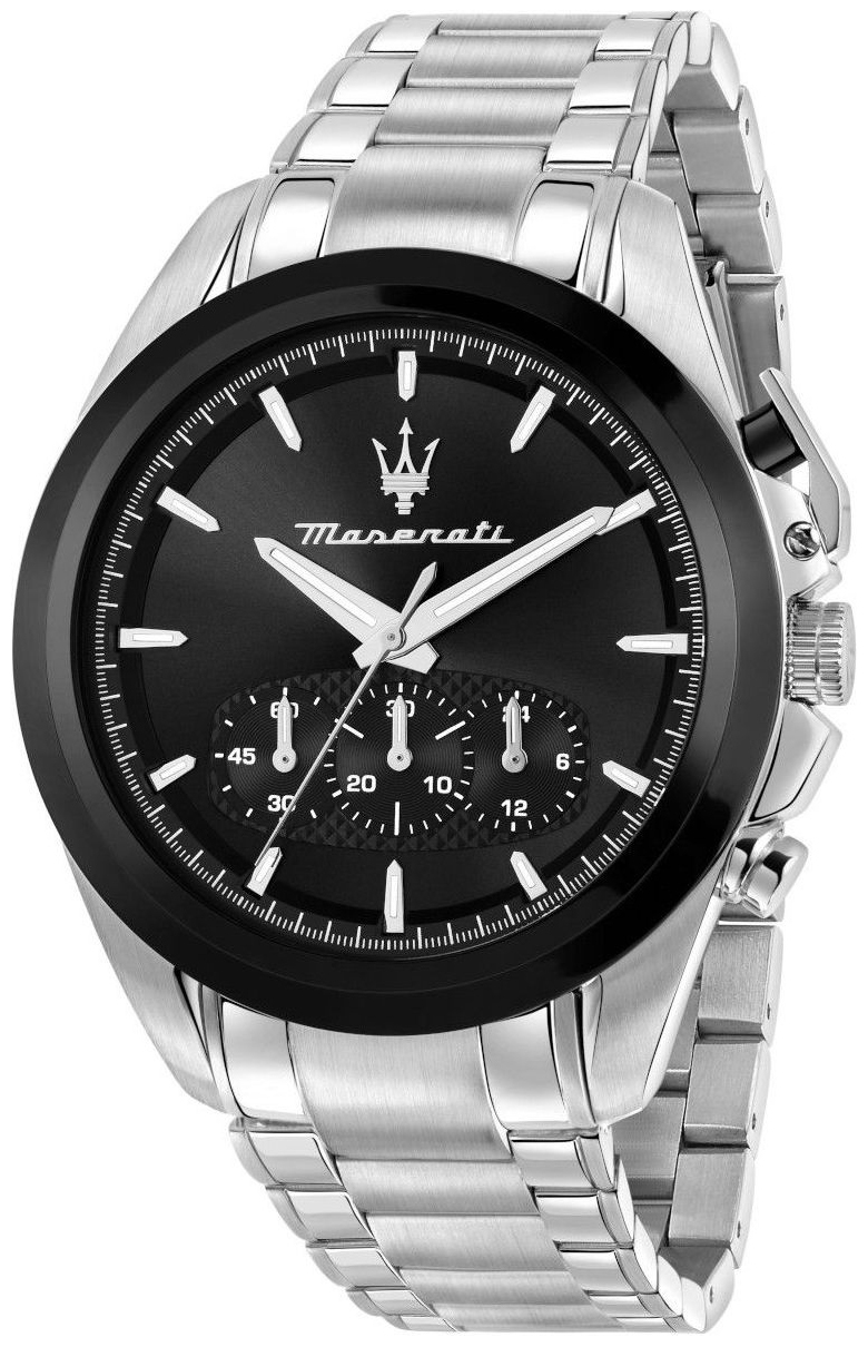 Maserati Herreklokke R8873612066 Traguardo Sort/Stål Ø43 mm