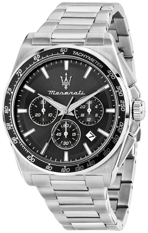 Maserati Herreklokke R8873652012 Velocita Slim Sort/Stål Ø43 mm