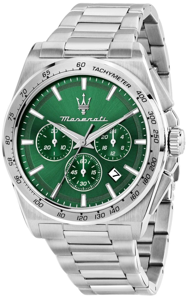 Maserati Herreklokke R8873652013 Velocita Slim Grønn/Stål Ø43 mm