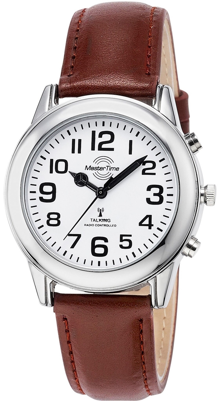 Master Time Herreklokke MTGA-10806-12L Classic Hvit/Lær Ø40 mm