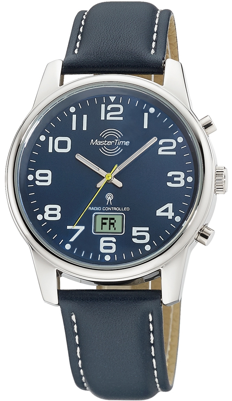 Master Time Herreklokke MTGA-10815-31L Classic Blå/Lær Ø41 mm