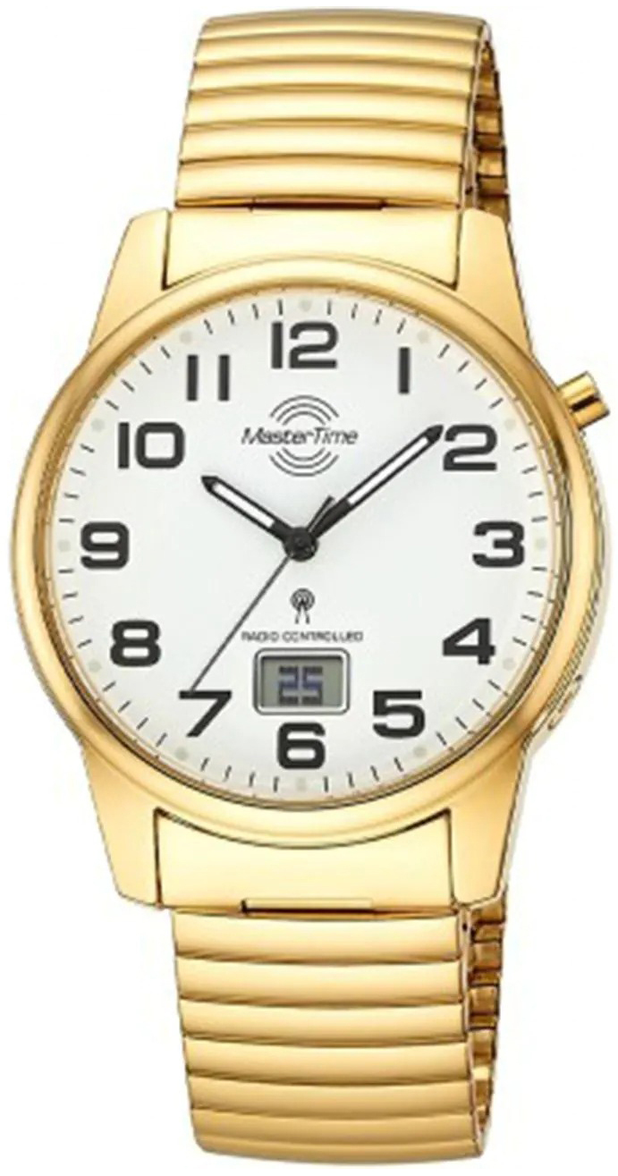 Master Time Herreklokke MTGA-10946-12Z Super Power Hvit/Gulltonet