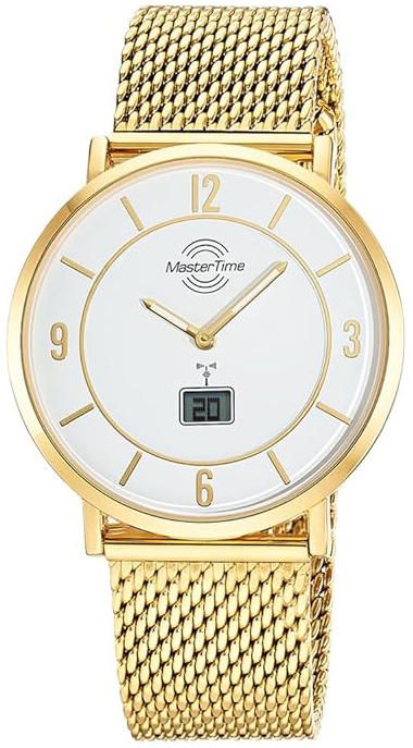Master Time Herreklokke MTGA-10948-12M Funk Advanced Hvit/Gulltonet