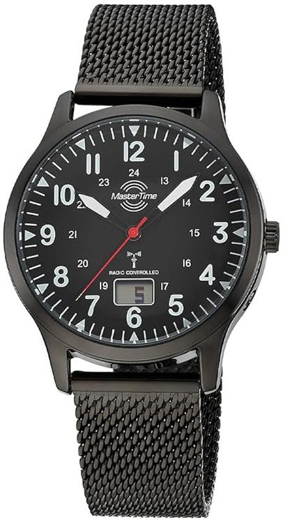 Master Time Herreklokke MTGA-10960-22M Super Power Sort/Stål Ø41 mm