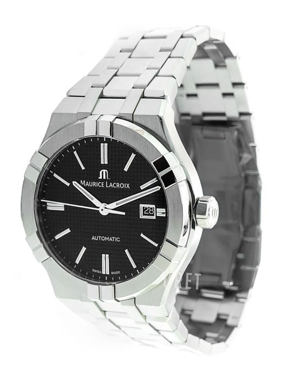 Maurice Lacroix Herreklokke AI6008-SS00F-330-A Aikon Sort/Stål Ø42