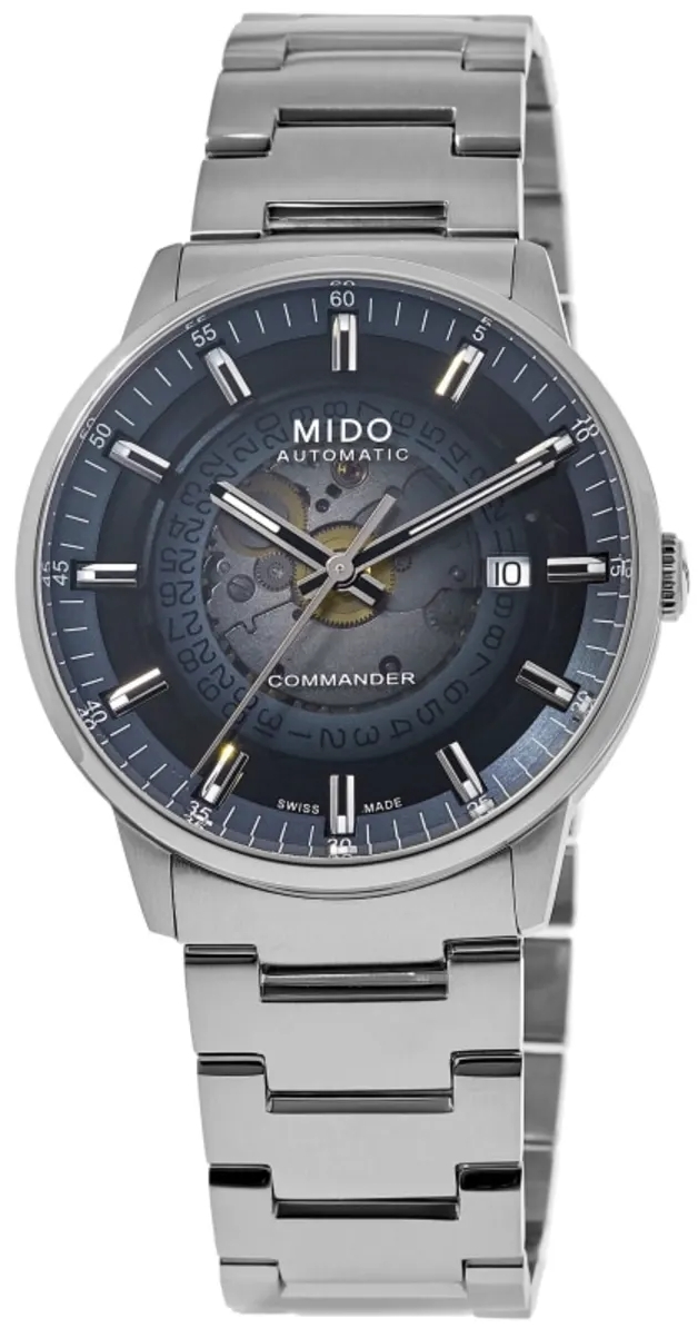 Mido Herreklokke M021.407.11.411.01 Commander Blå/Stål Ø40 mm