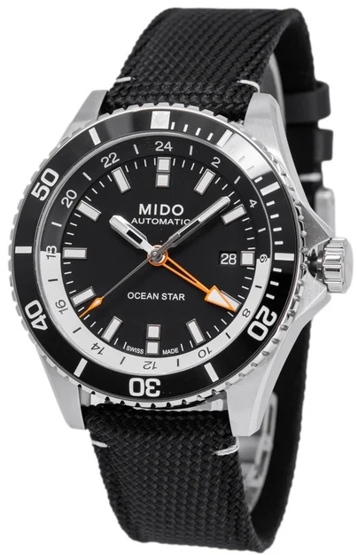 Mido Herreklokke M026.629.17.051.01 Ocean Star Sort/Lær Ø44 mm