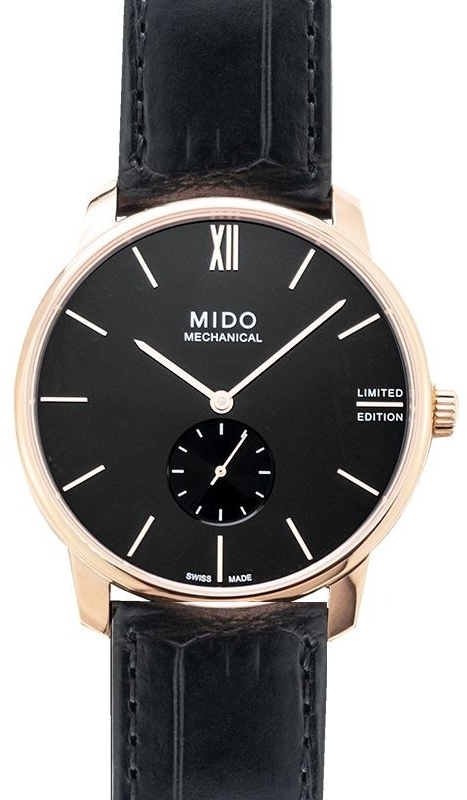 Mido Herreklokke M037.405.36.050.00 Baroncelli Sort/Lær Ø39 mm