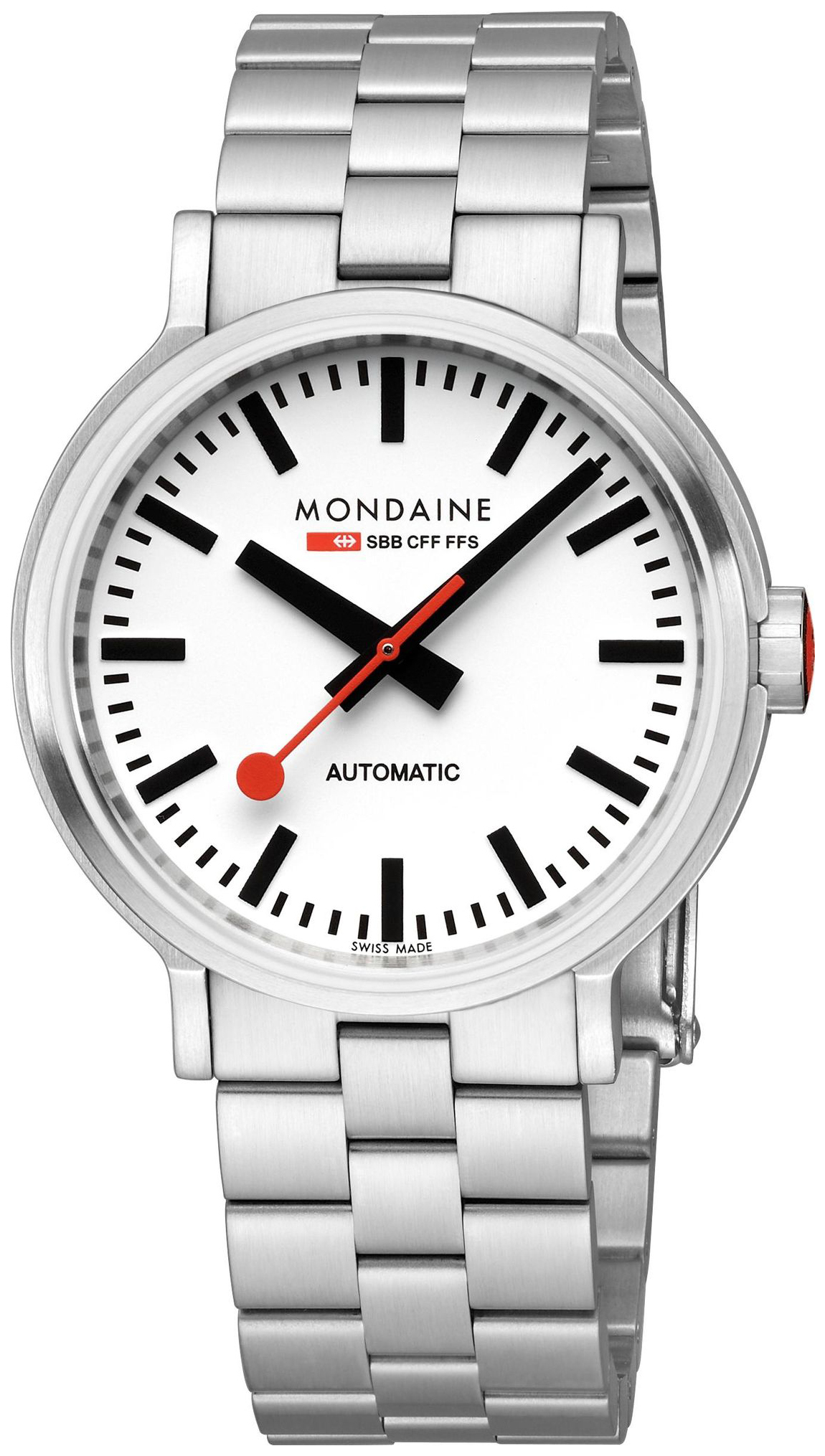 Mondaine Herreklokke MST.4161B.SJ The Original Hvit/Stål Ø41 mm