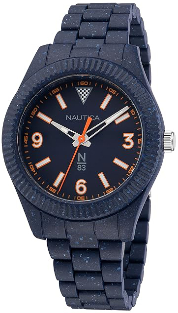 Nautica Herreklokke NAPMBF201 N83 Blå/Resinplast Ø41 mm