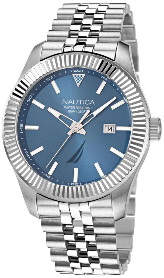Nautica Herreklokke NAPPBS248 Pacific Beach Blå/Stål Ø43 mm