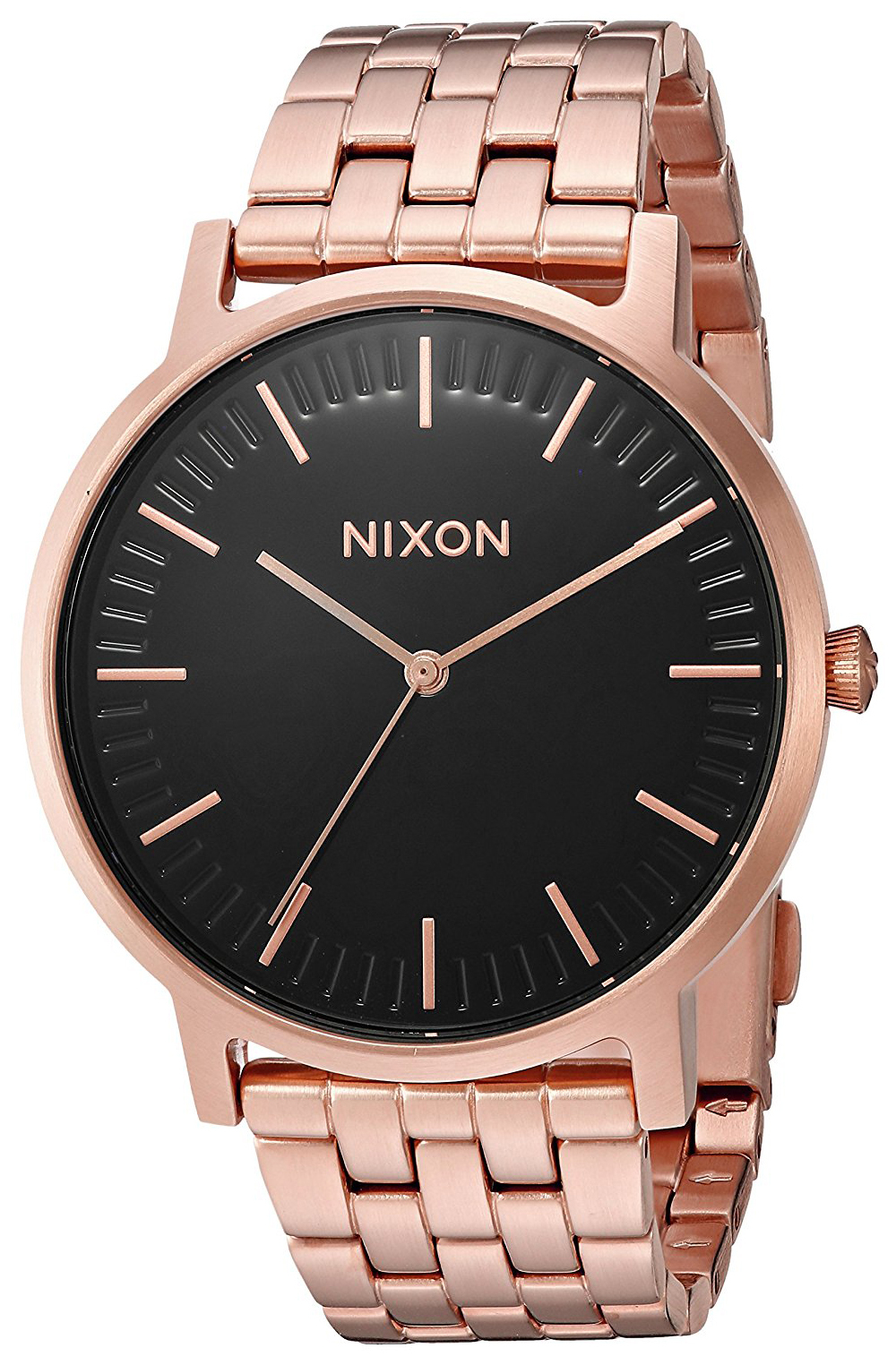 Nixon 99999 Herreklokke A10571932-00 Sort/Rose-gulltonet stål Ø40 mm - Nixon