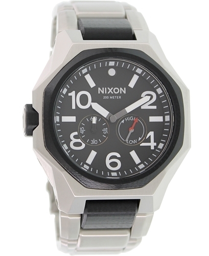 Nixon 99999 Herreklokke A397000-00 Sort/Stål Ø47 mm - Nixon