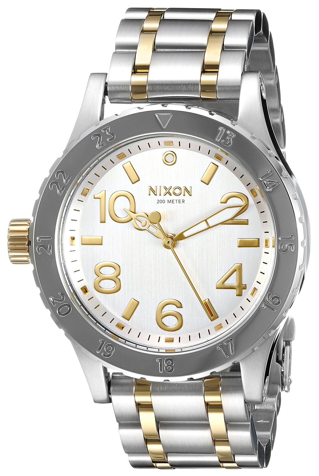 Nixon 99999 Dameklokke A4101921-00 Sølvfarget/Gulltonet stål Ø38 mm - Nixon