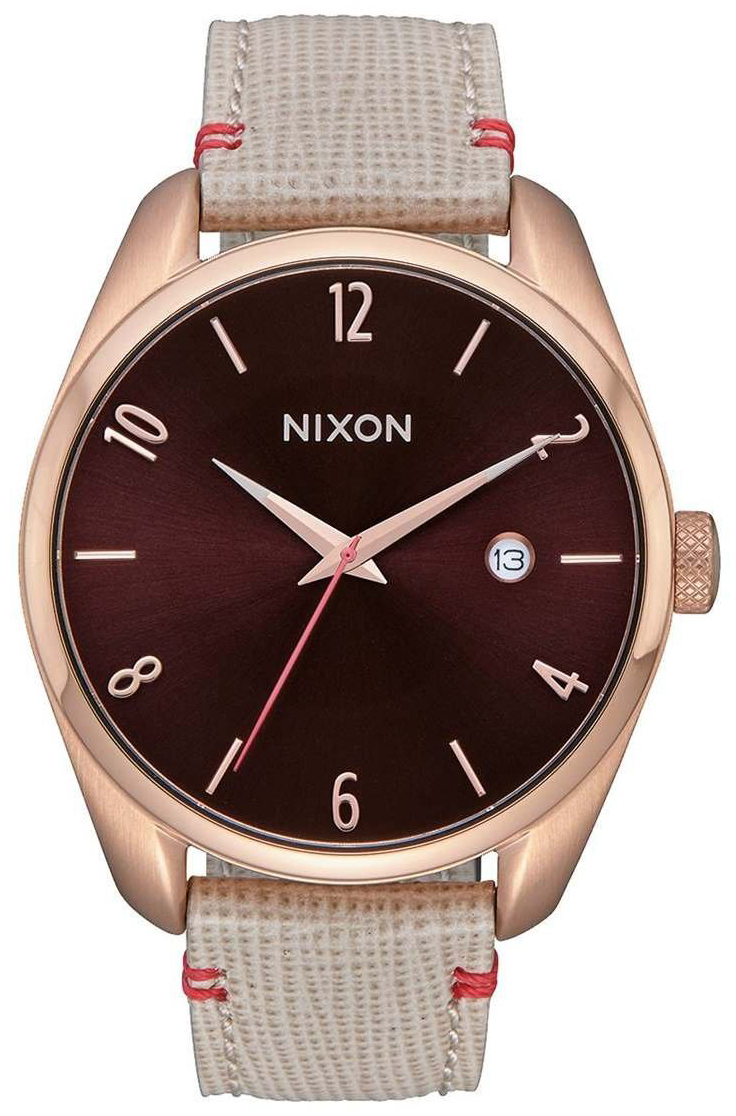 Nixon 99999 Dameklokke A4731890-00 Lilla/Lær Ø38 mm - Nixon