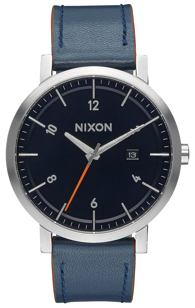 Nixon 99999 Herreklokke A945863-00 Sort/Lær Ø42 mm - Nixon