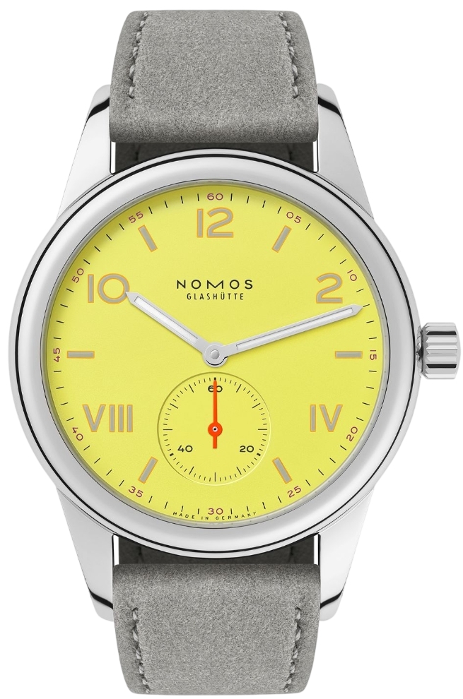 Nomos Glashütte N-718.GB Club Campus Gul/Lær Ø36 mm